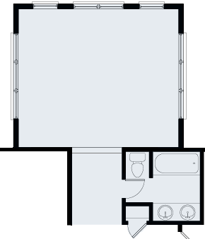 2 Bath Plan with 2 Story Family Room